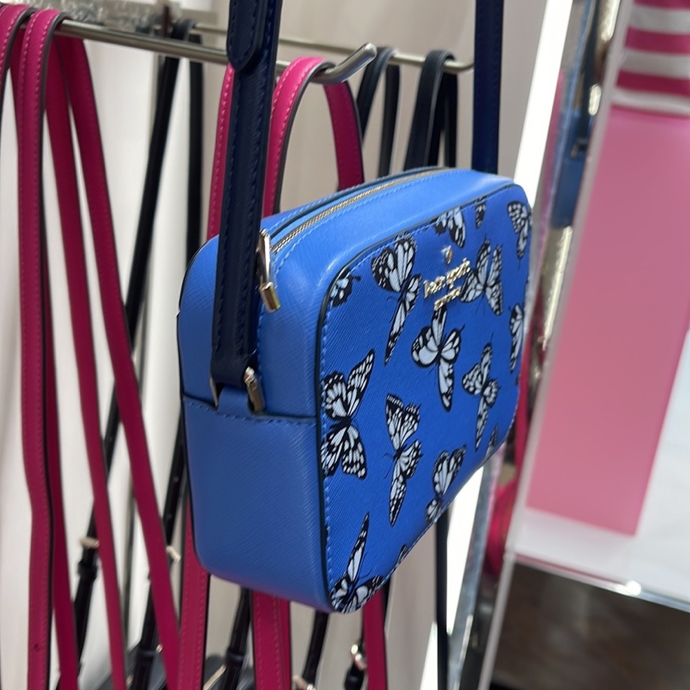 Kate Spade Staci Butterfly Sky Printed Mini Camera Bag,
Blue Multi
NWT - Picture 3 of 16